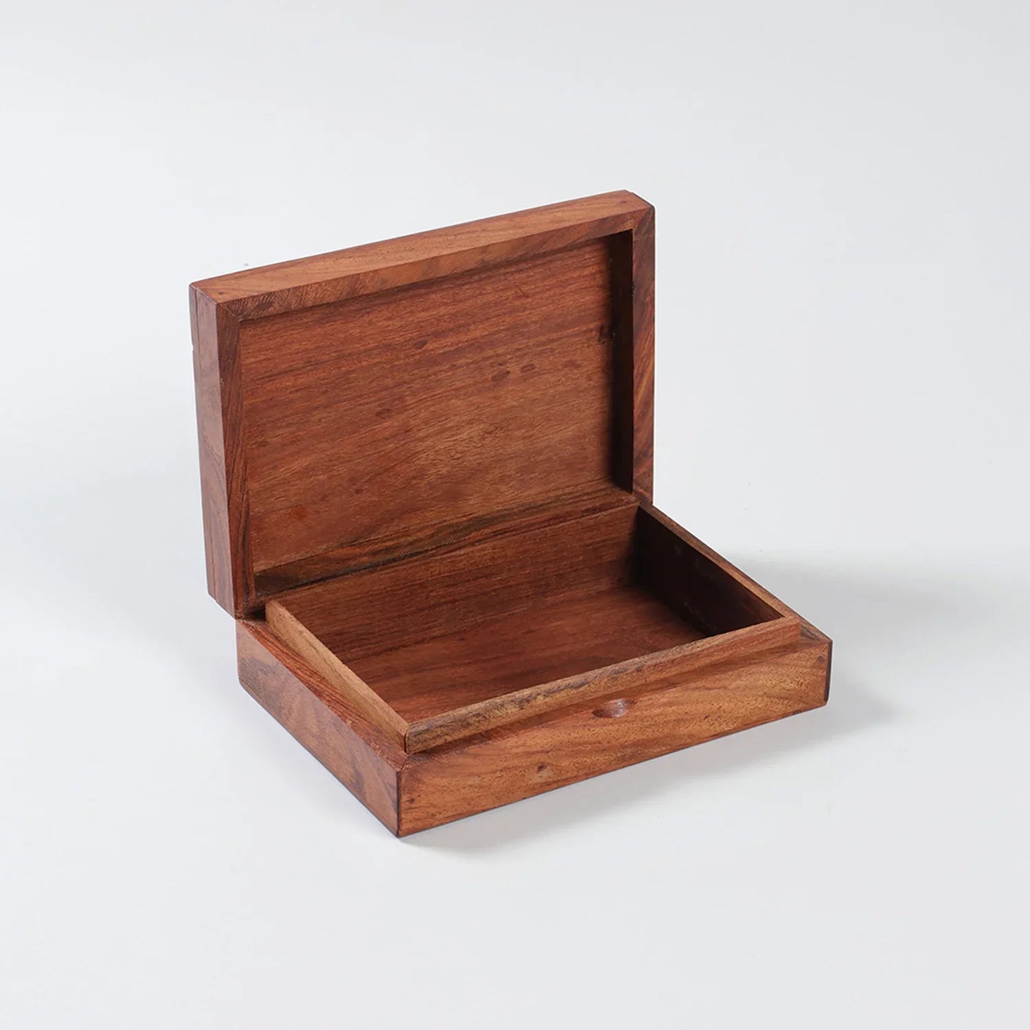 Geometric Brass Inlay Woden Box