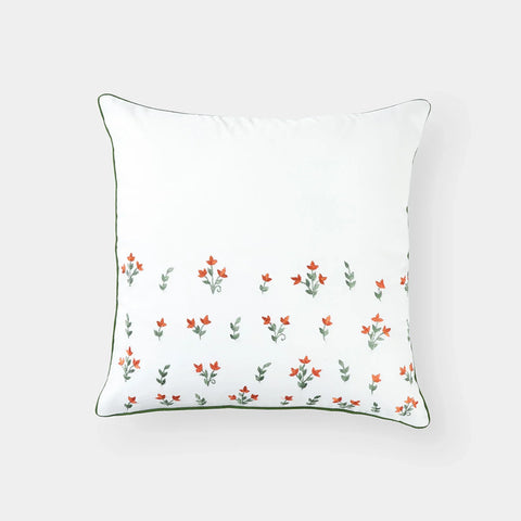 Flower Buti Hand Embroidered Cushion Cover Set of 2 - Eyaas