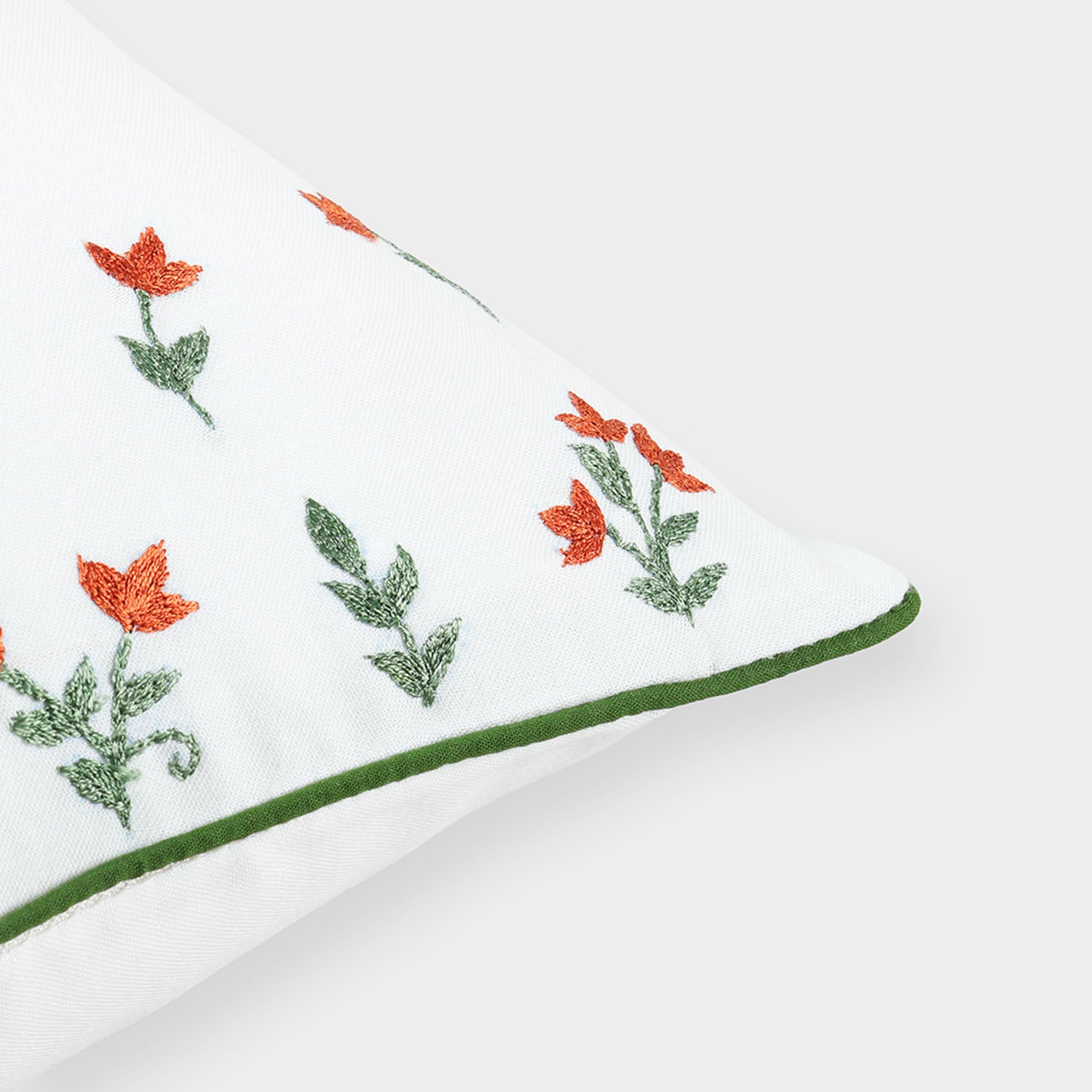 Flower Buti Hand Embroidered Cushion Cover Set of 2