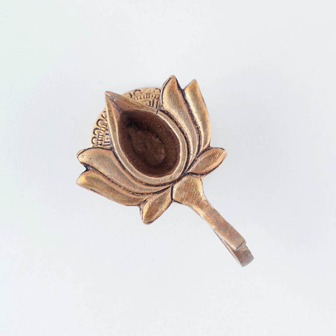 Handcrafted Brass Diya - Lotus