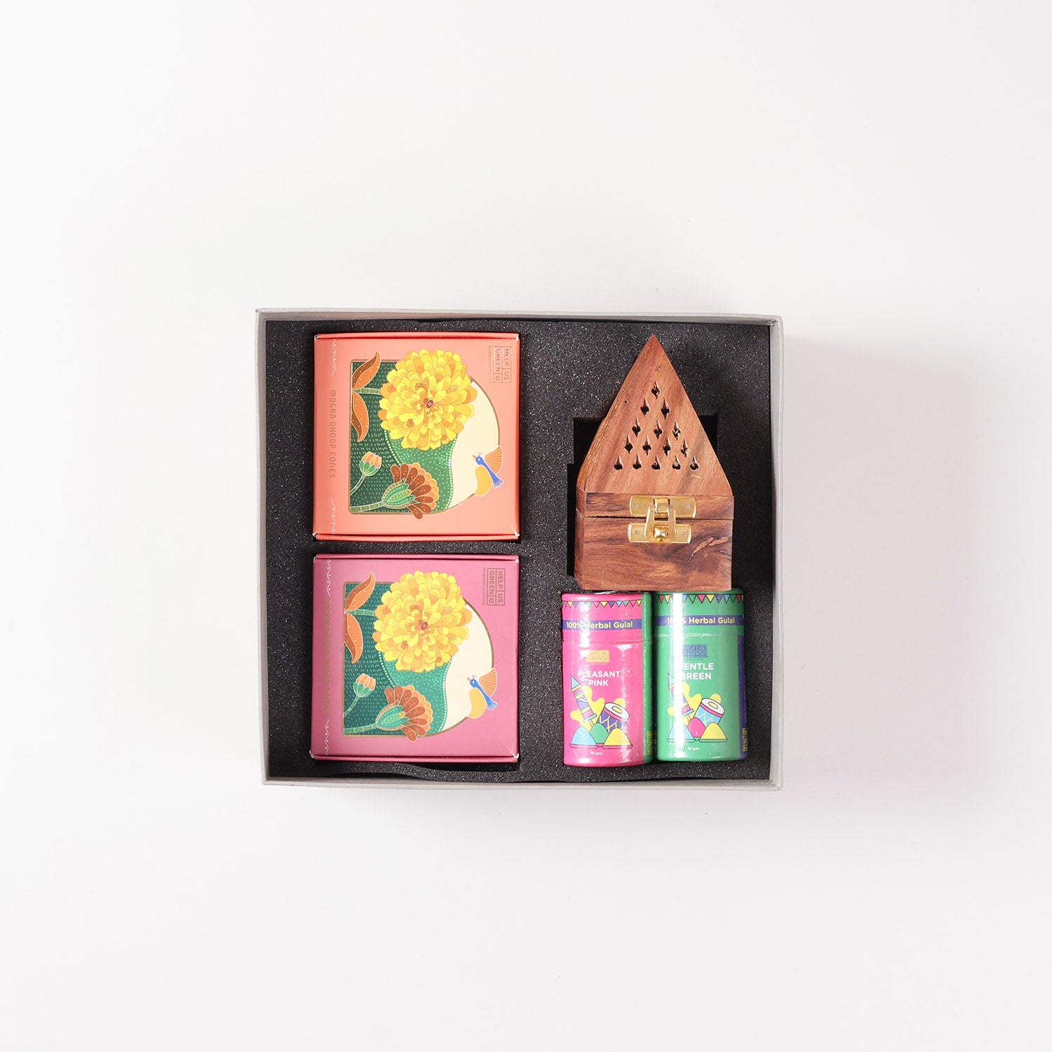 Holi Fragrance & Colour Gift Hamper, Pack of 4