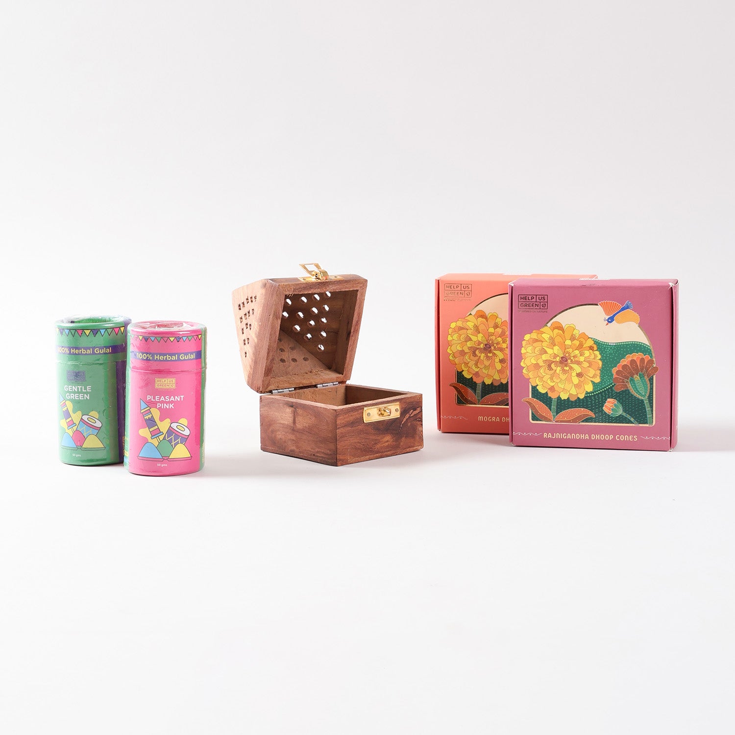 Holi Fragrance & Colour Gift Hamper, Pack of 4