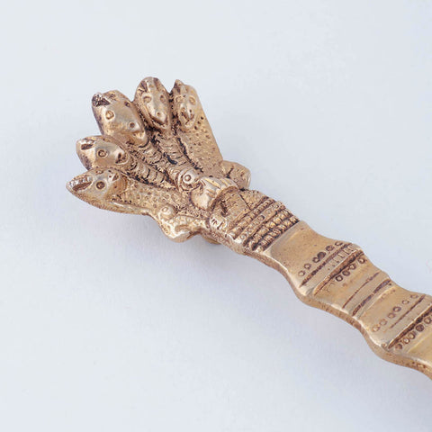 Handcrafted Brass Aarti Spoon - Naga