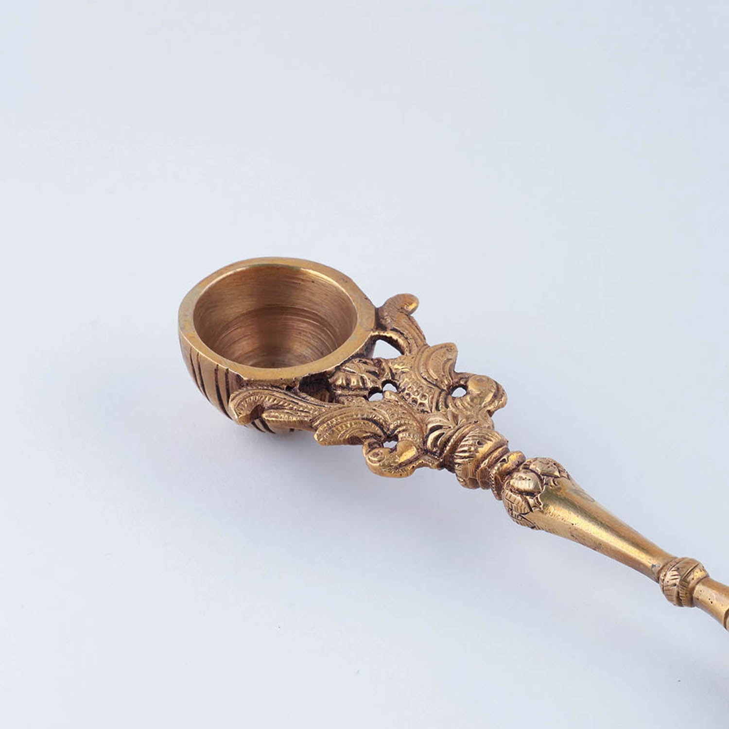 Handcrafted Brass Hawan Spoon - Durga