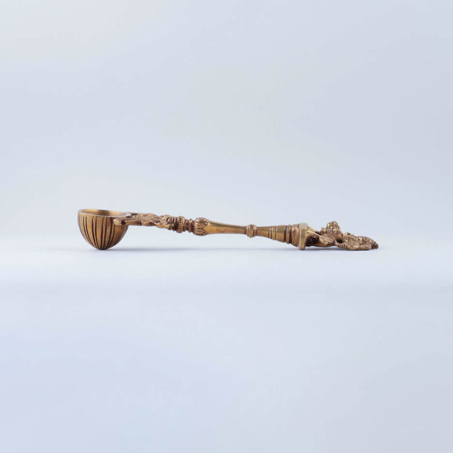 Handcrafted Brass Hawan Spoon - Durga