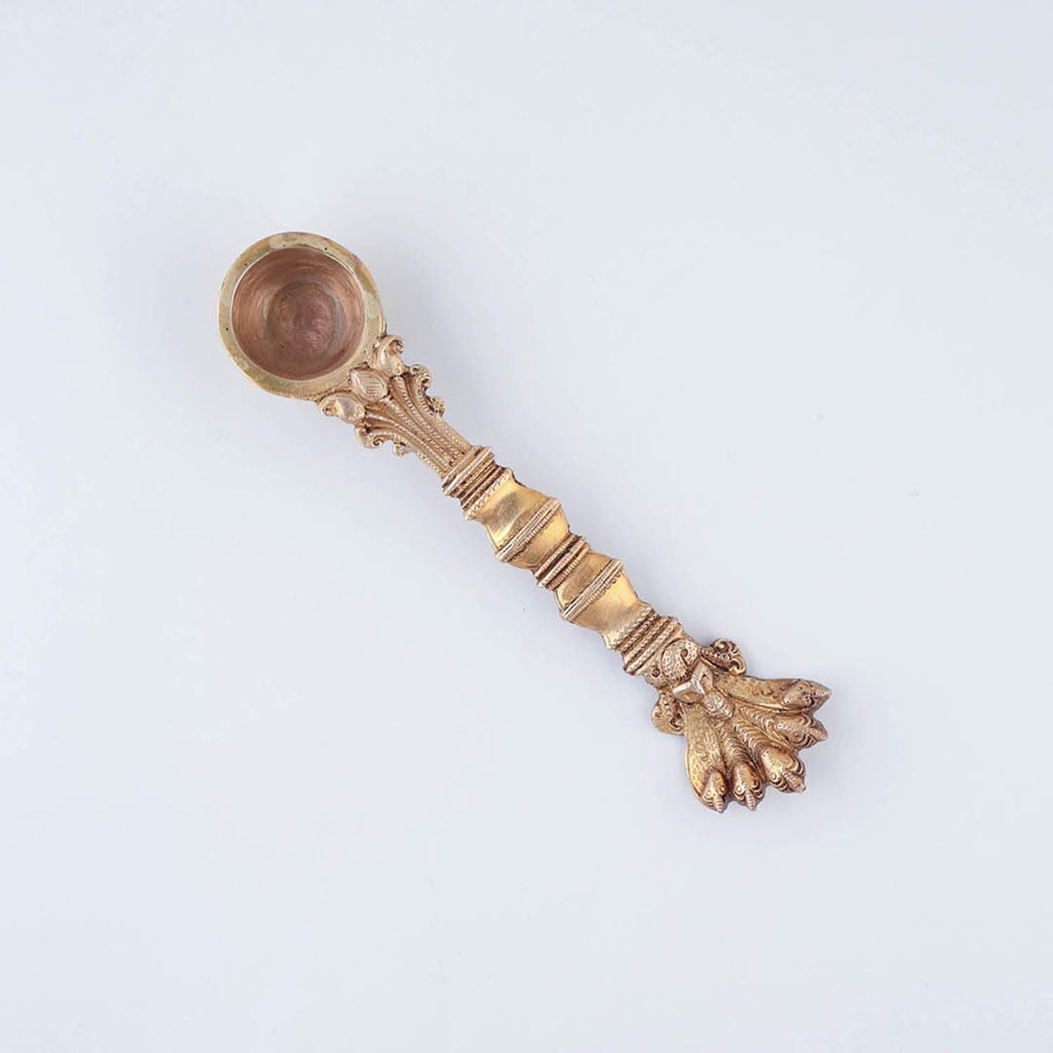 Handcrafted Brass Hawan Spoon - Naga