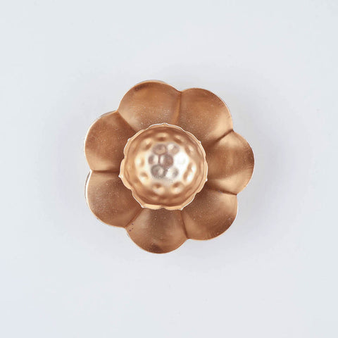 Brass Flower T-Light Holder Set of 2
