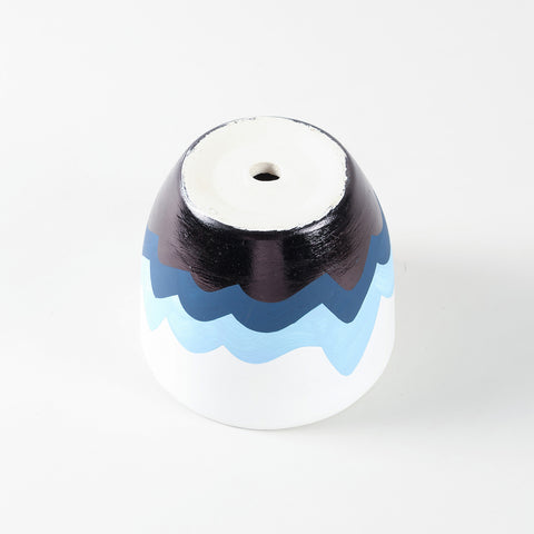 Mountain Landscape Ceramic Flower Pot 5 x 6 Inches