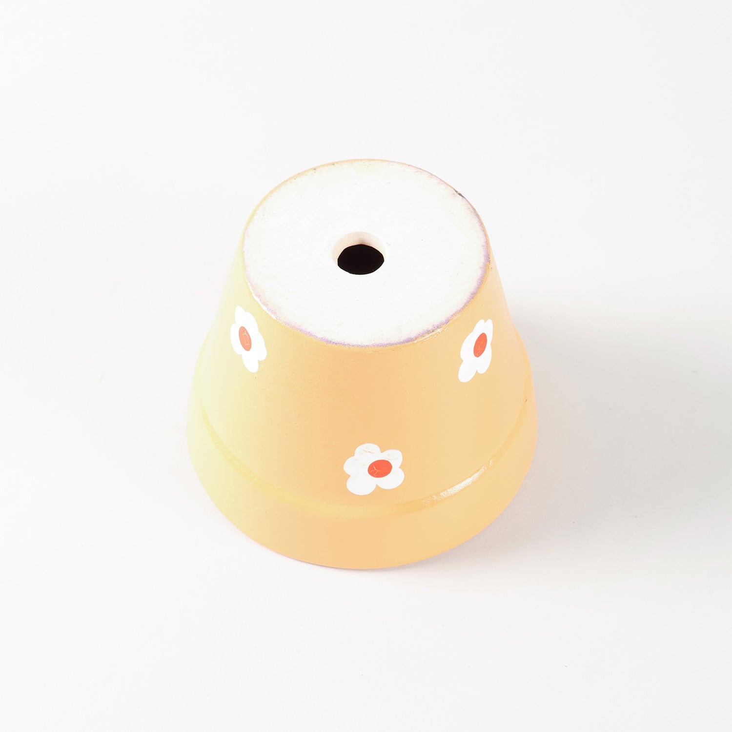 Pastel Ceramic Daisy Flower Pot 4x5 Inches