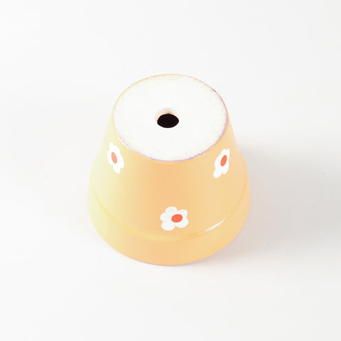 Pastel Ceramic Daisy Flower Pot 4x5 Inches