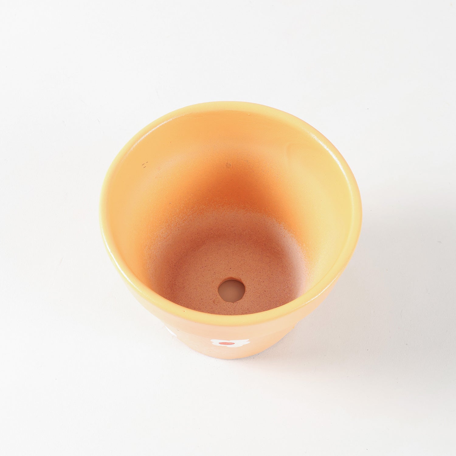 Pastel Ceramic Daisy Flower Pot 4x5 Inches