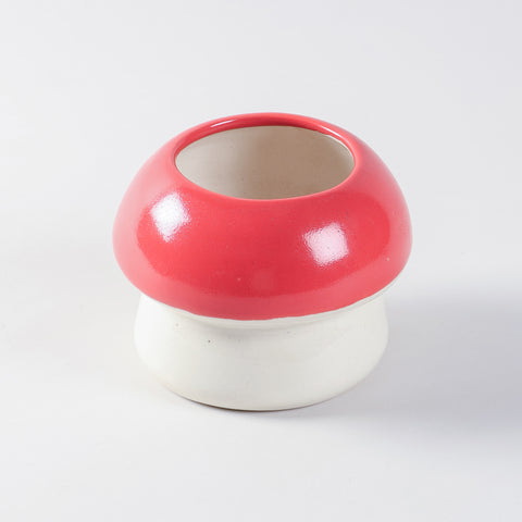 Fairy Ceramic Mushroom Flower Pot 5x5.5 Inches