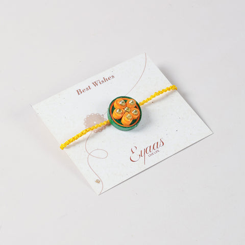 Handmade Floral Paper Quilled Rakhi (Set of 2 & 3)