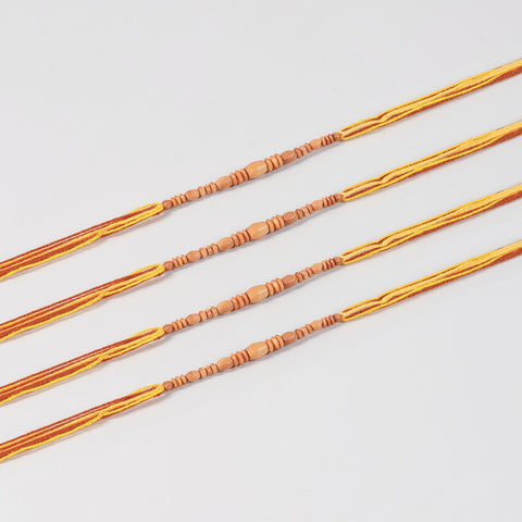 Wooden Beads Rakhi for Brothers (Set of 3 & 4)