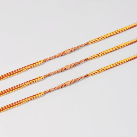 Wooden Beads Rakhi for Brothers (Set of 3 & 4)