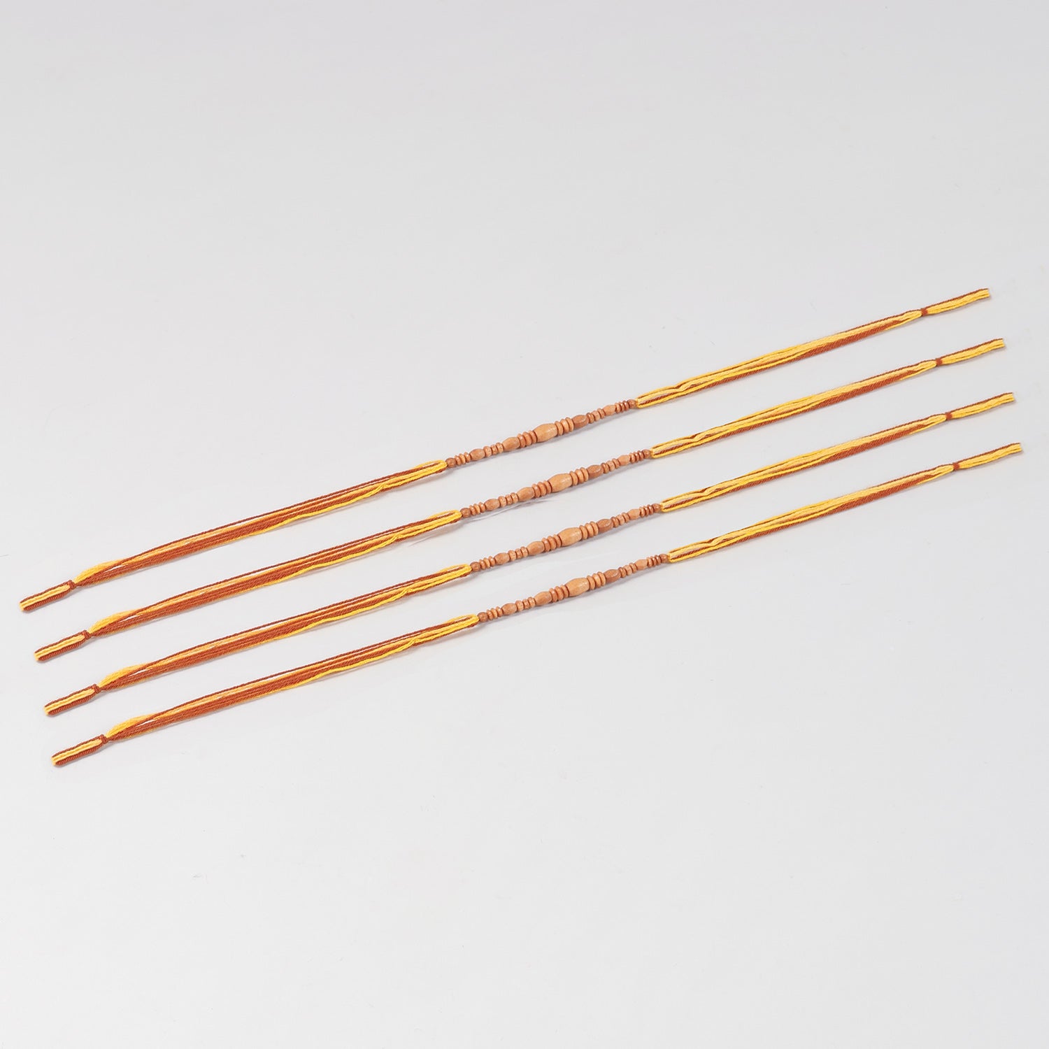 Wooden Beads Rakhi for Brothers (Set of 3 & 4)