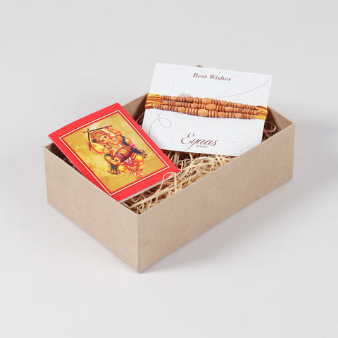 Wooden Beads Rakhi for Brothers (Set of 3 & 4)