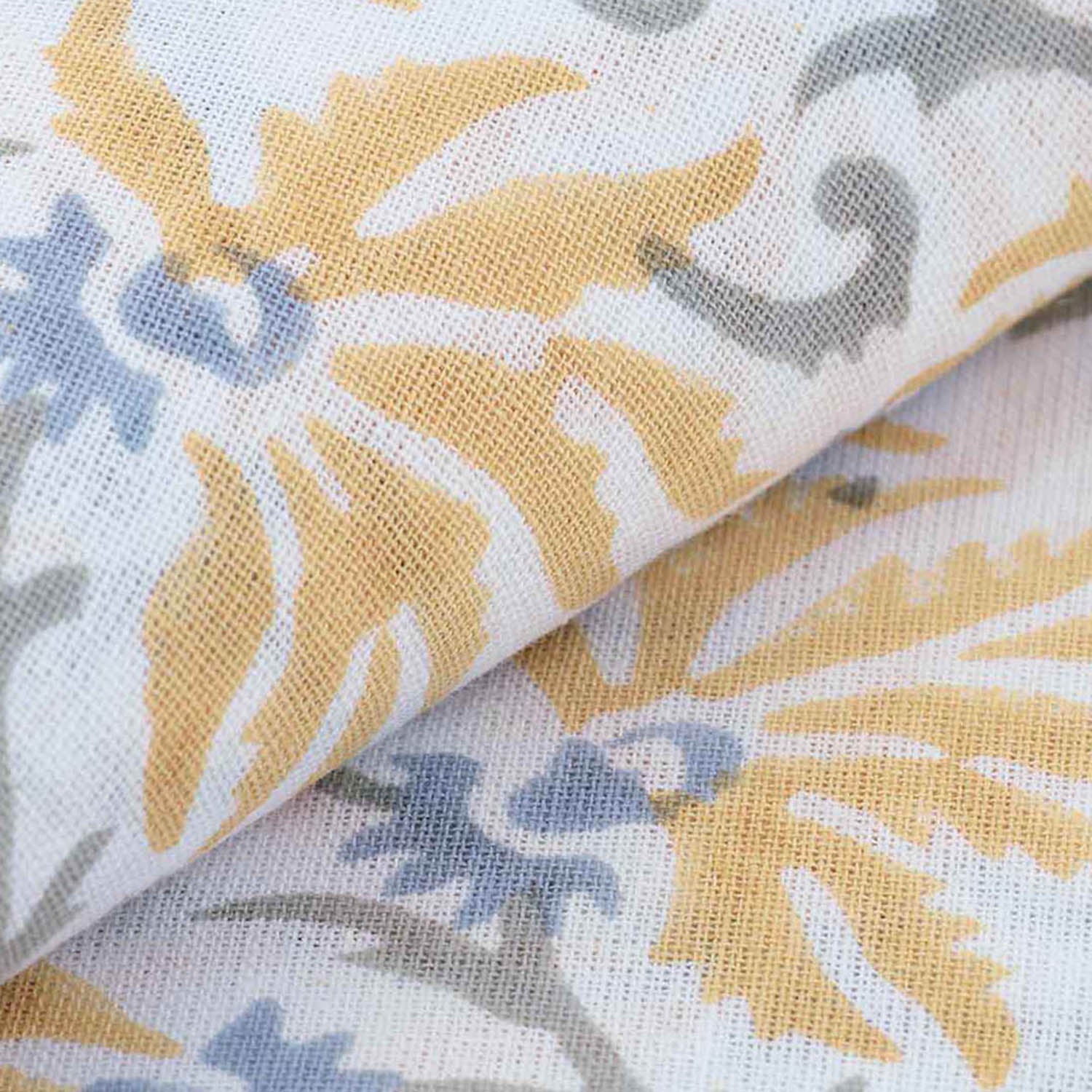 Blue & Yellow Floral Dining Table Cloth 6 Seater 60x90