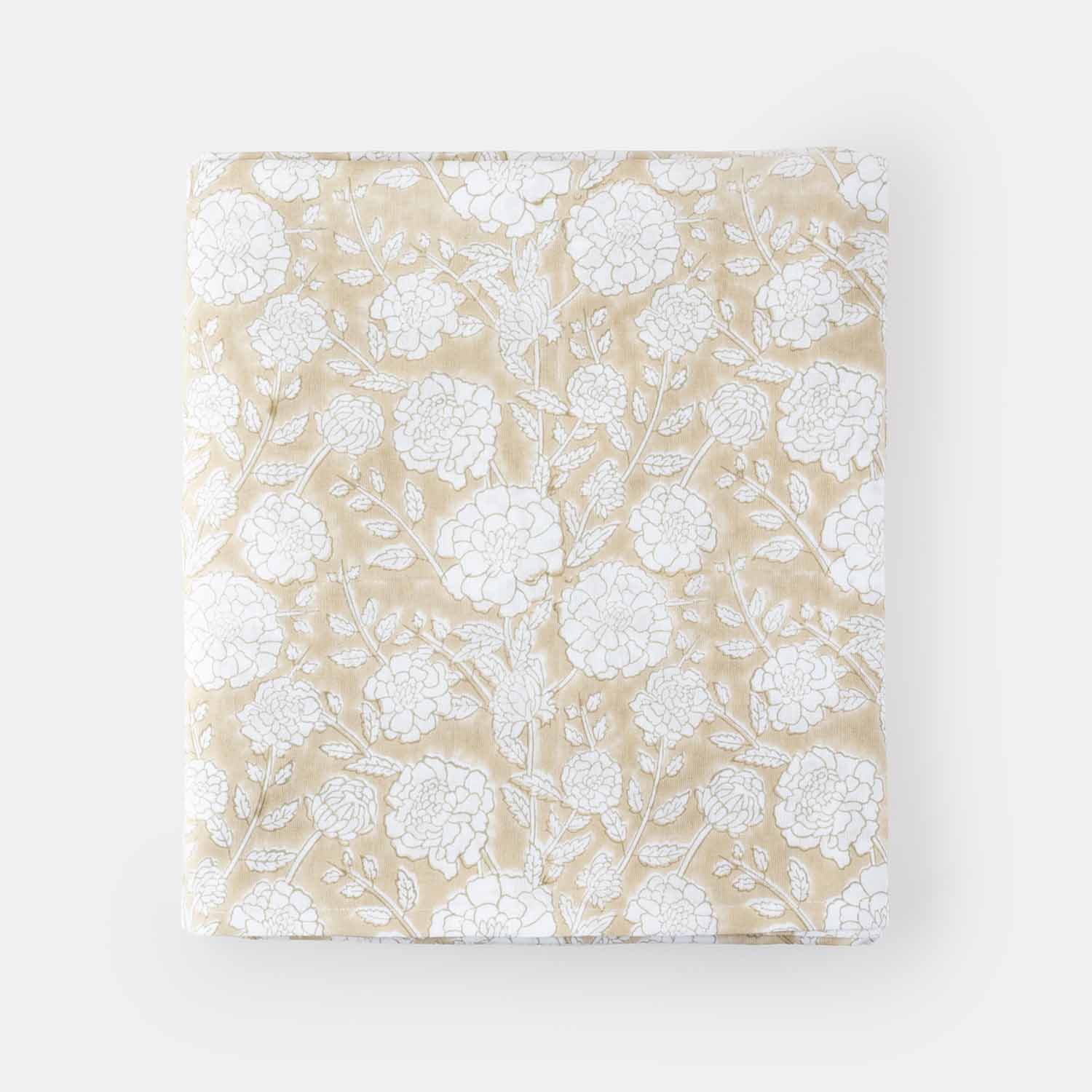 King-size Marigold Jaal Cotton Bedsheet & Pillow Cases