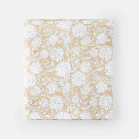 King-size Marigold Jaal Cotton Bedsheet & Pillow Cases