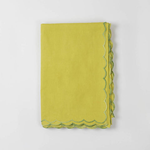 Embroidered Bedcover & 2 Pillow Cases, Green