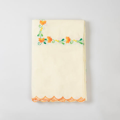 Orange Trail Embroidered Bedcover & 2 Pillow Cases