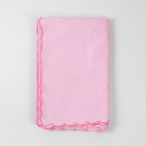 Embroidered Bedcover & 2 Pillow Cases, Pink