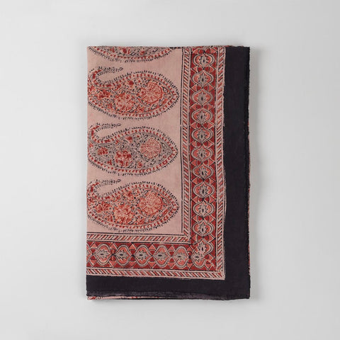 Paisley Block Printed Kalamkaari Bedcover & Pillow Cases
