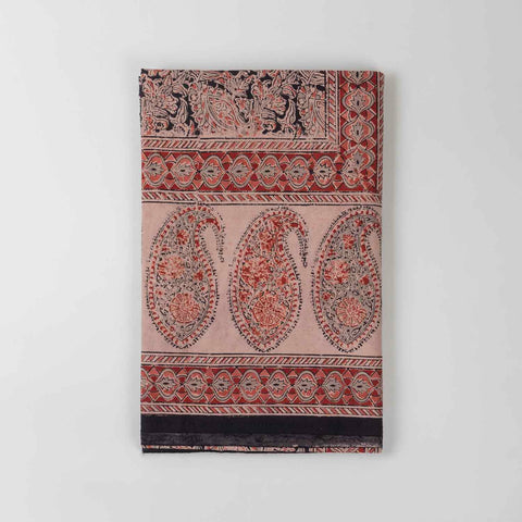 Paisley Block Printed Kalamkaari Bedcover & Pillow Cases