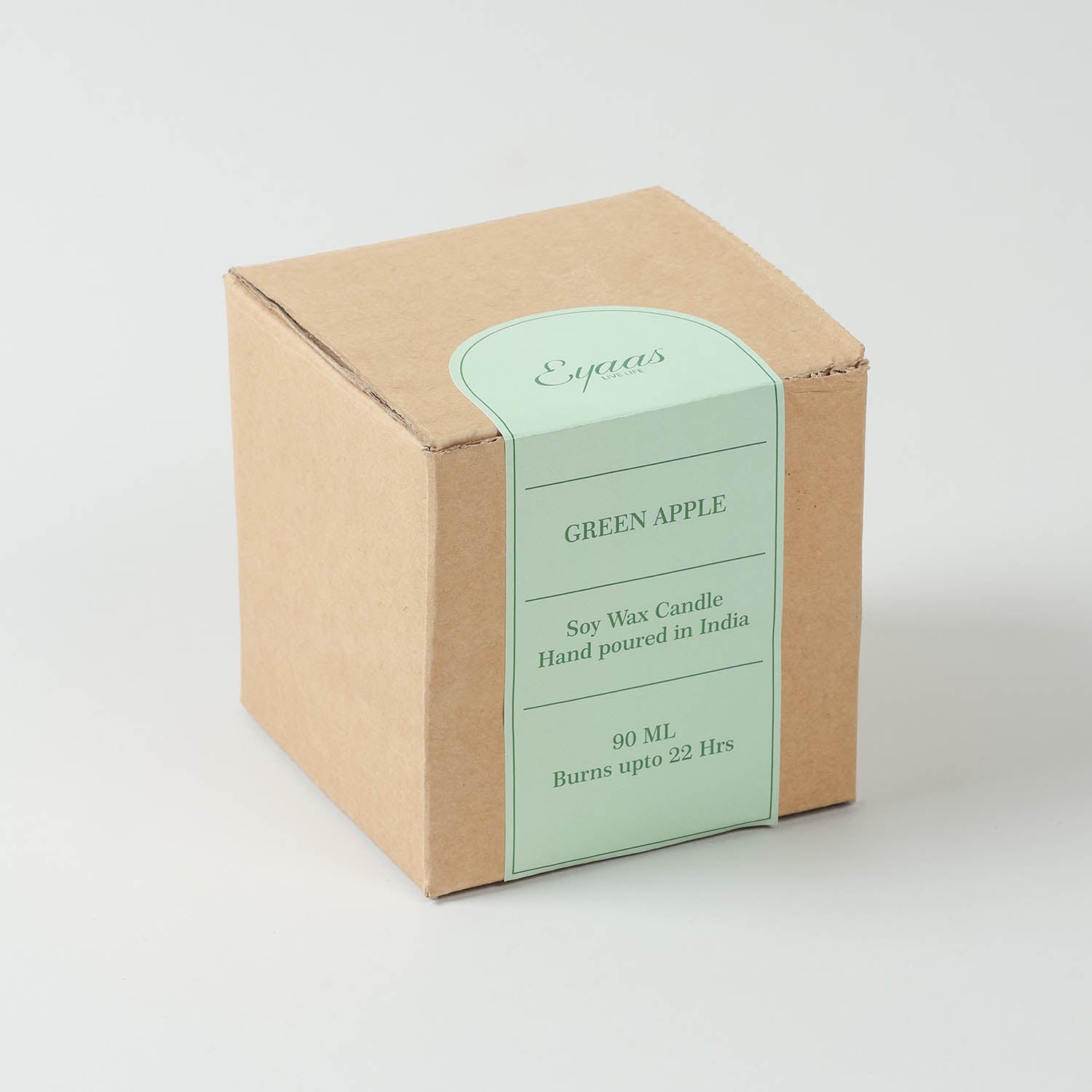 Scented Glass Soy Candle - Green Apple