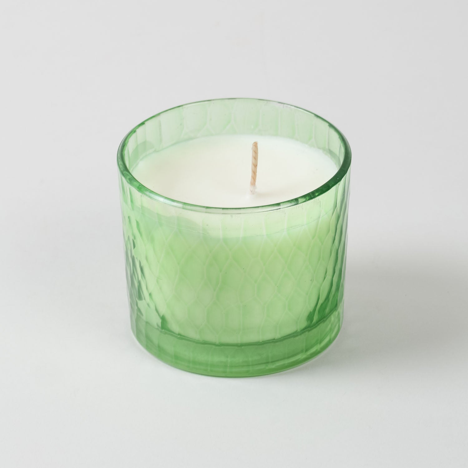Scented Glass Soy Candle (Green Apple, Rose & Lavender Set of 3)