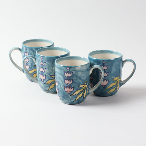 Handpainted Ceramic Mugs Set