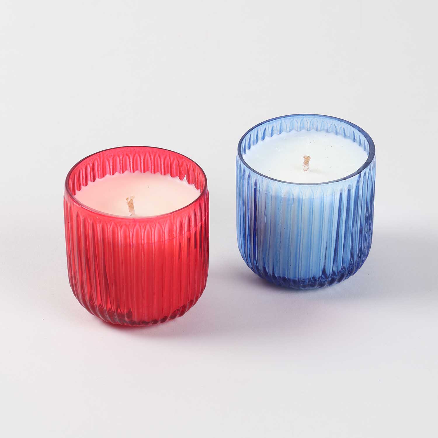 2 Mugs & 2 Scented Glass Soy Candles Gift Hamper