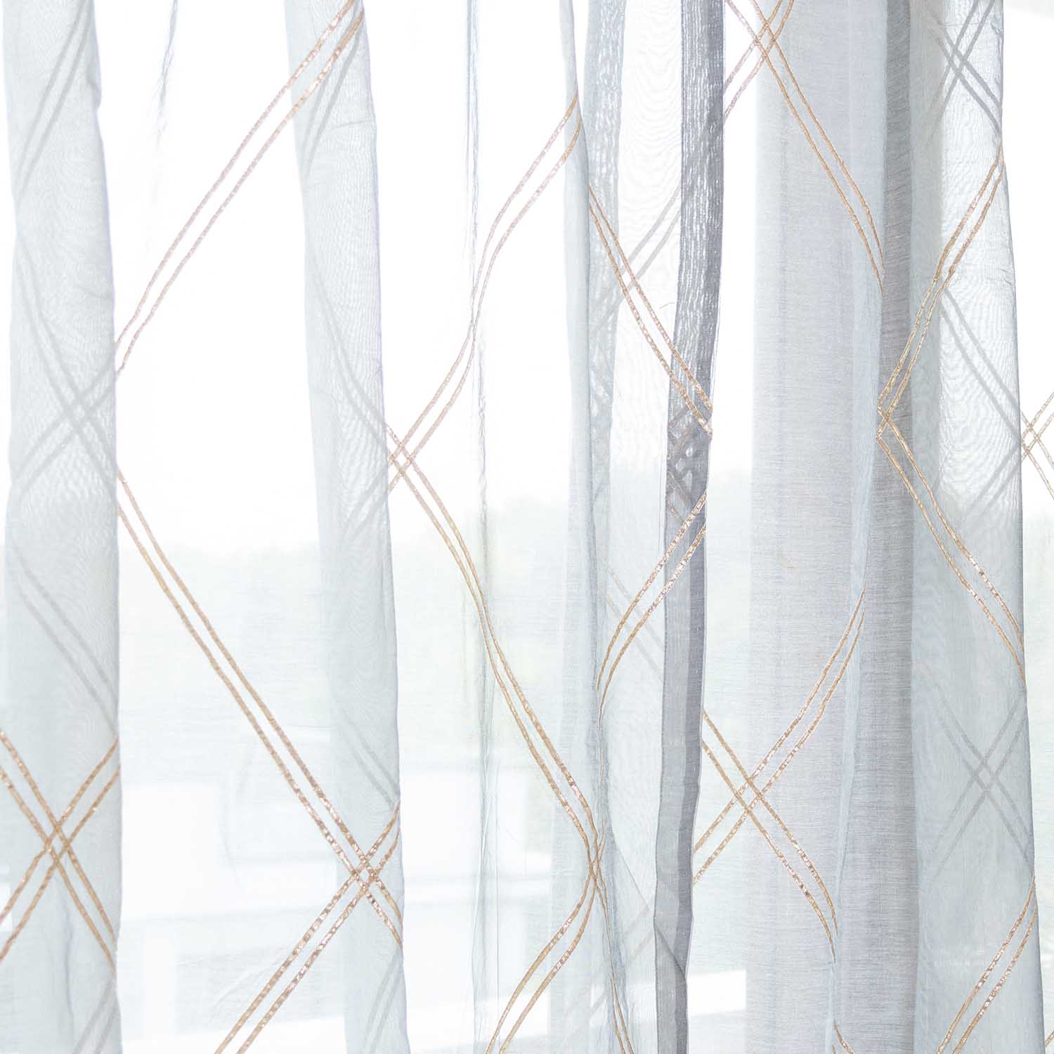 Chanderi Gota Curtain - Grey
