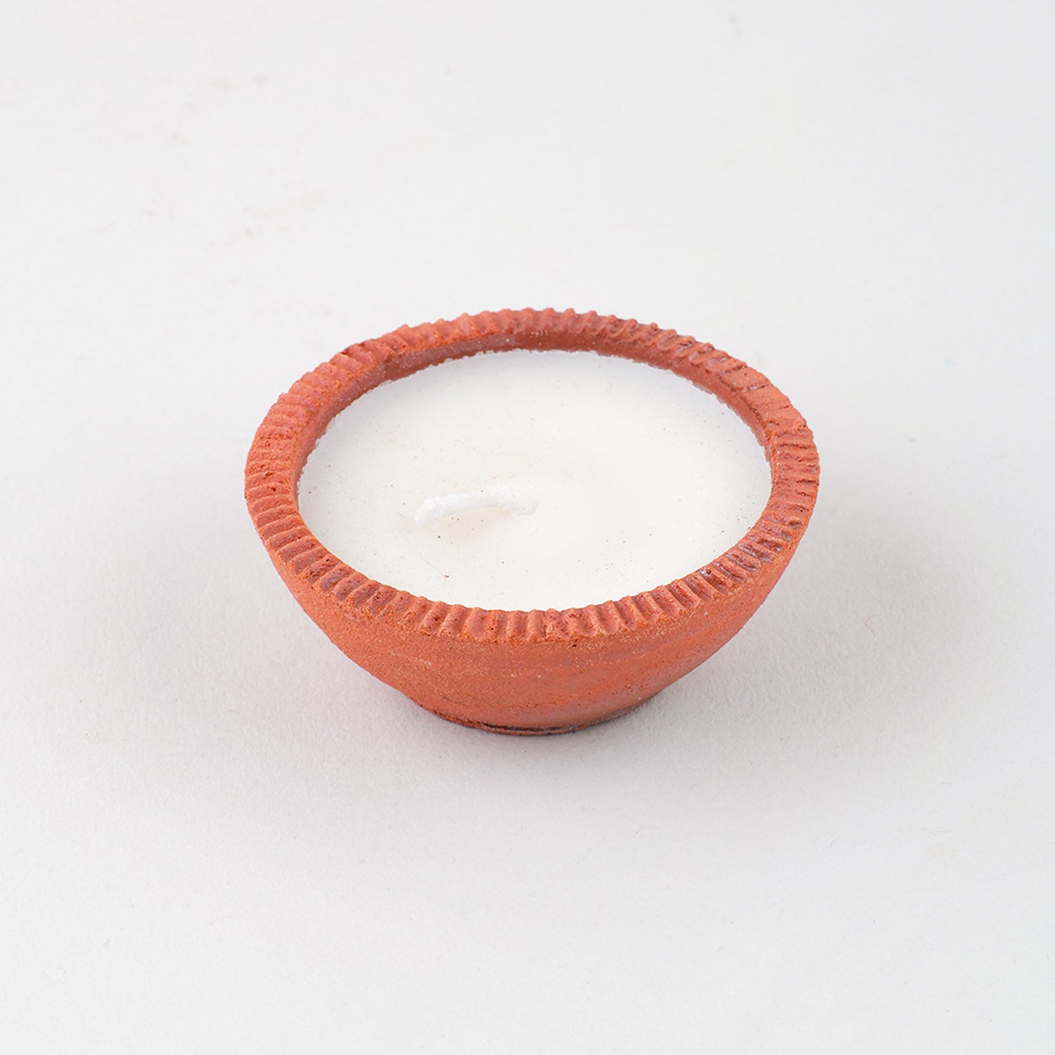 Terracotta Soy Wax Diya Set
