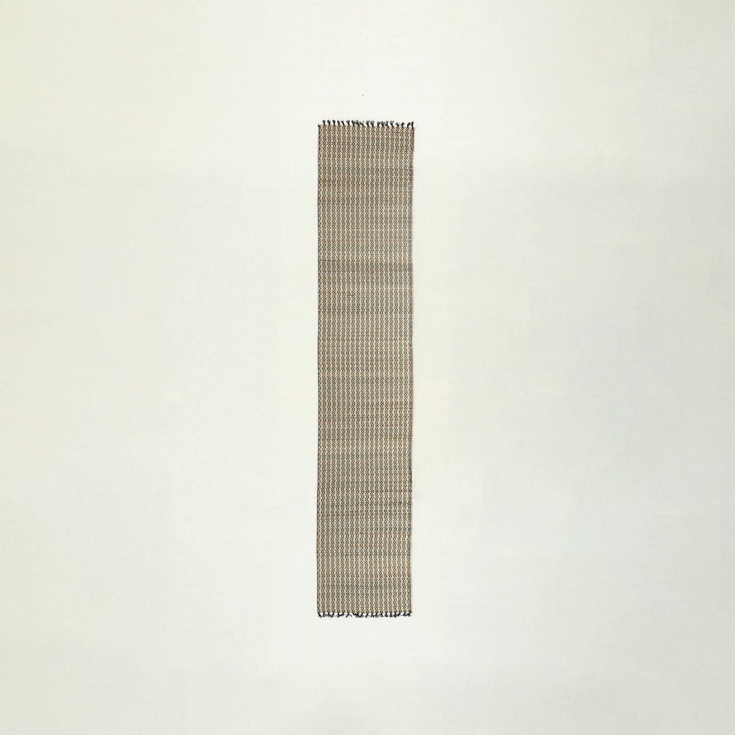 Handmade Madhurkathi Table Runner, Natural