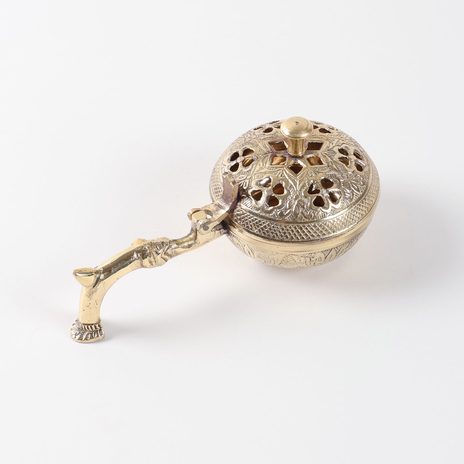 Brass Dhuni Incense Burner with Kapoor (50 gms)