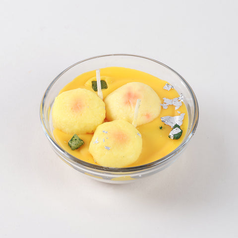 Rasmalai Soy Wax Glass Candle