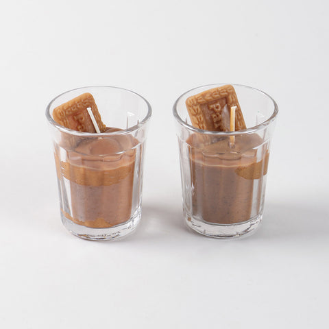 Chai Soy Wax Glass Candle Set of 2