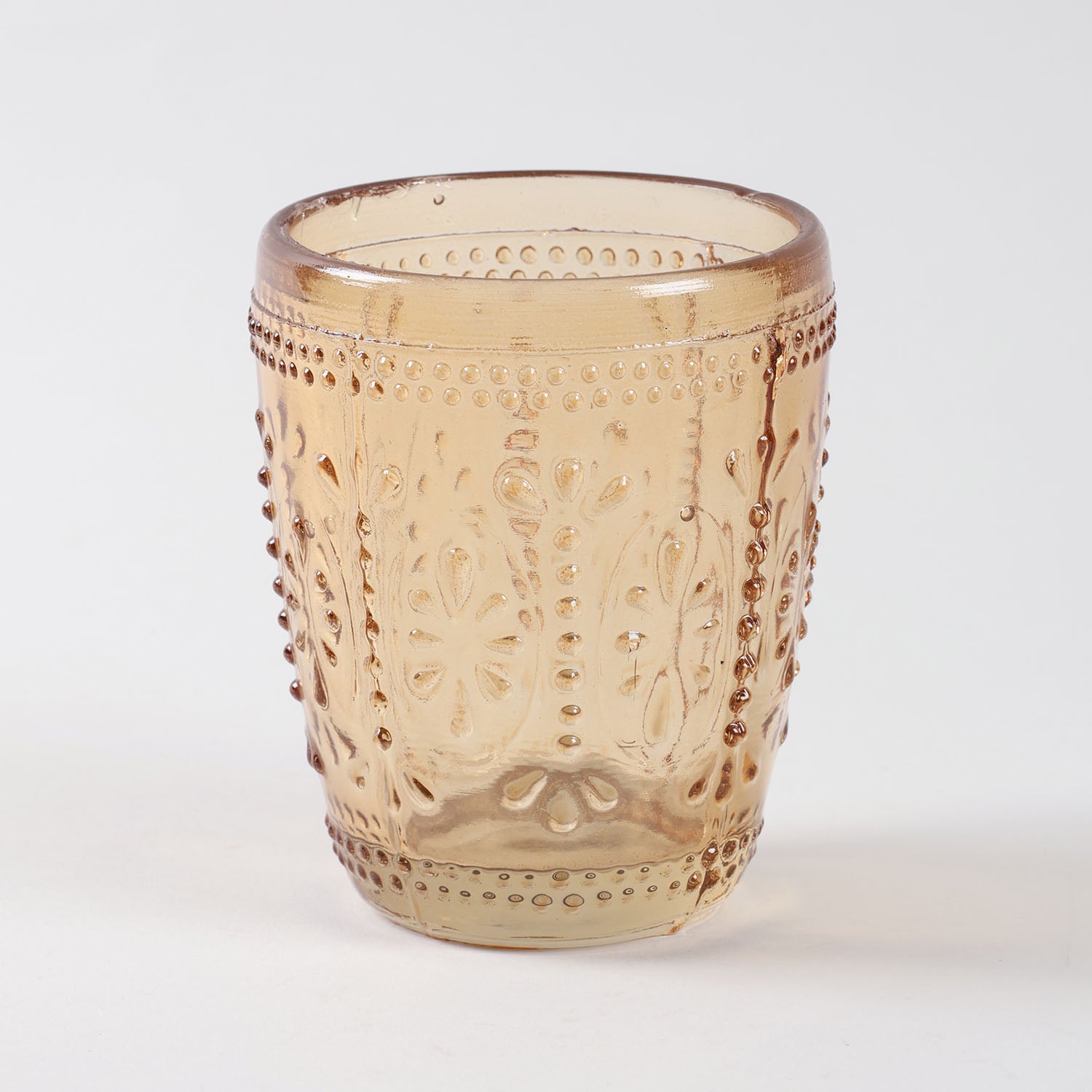 Textured Glass Tumblers Set of 4, Multi-colour