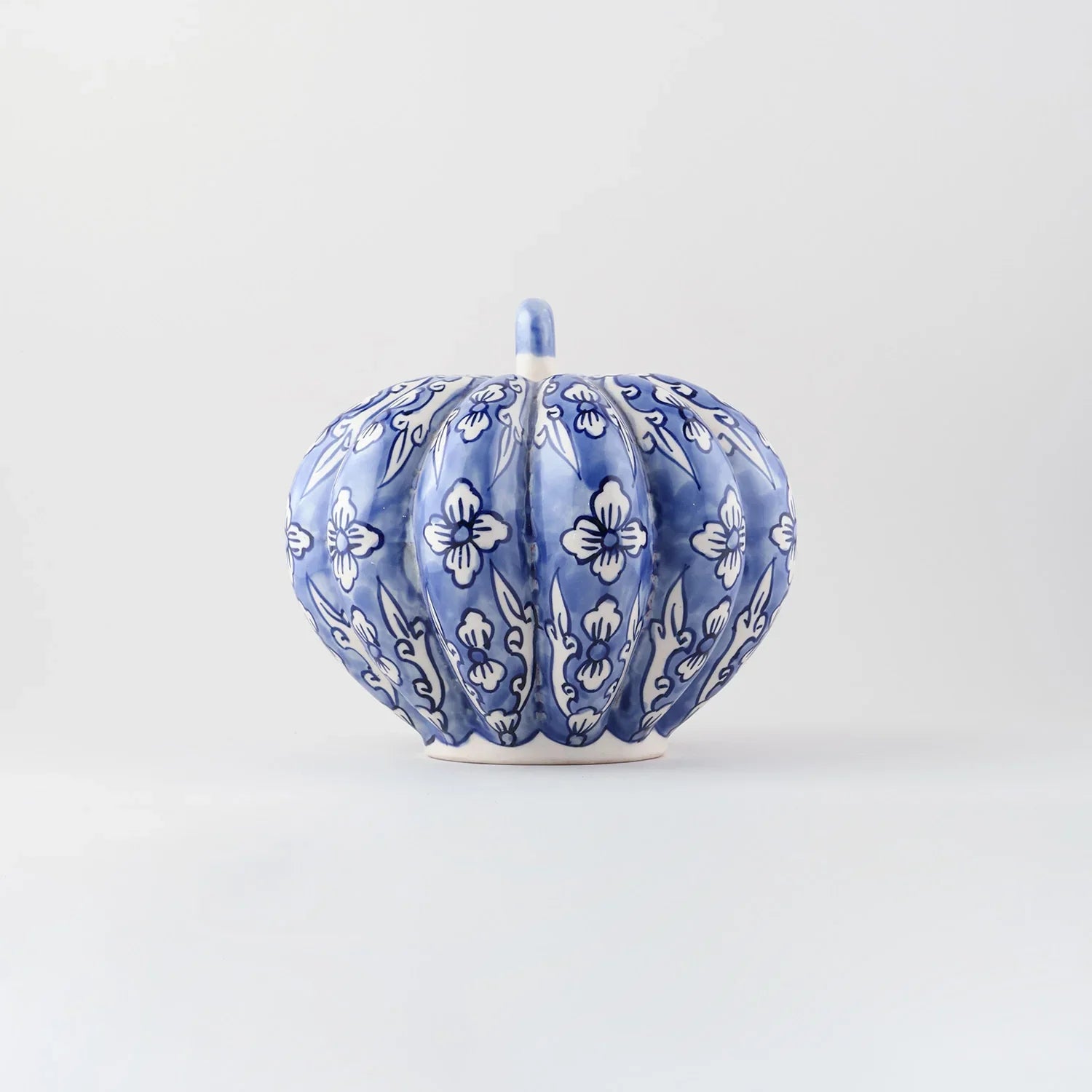 Ceramic Pumpkin Decor - Blue