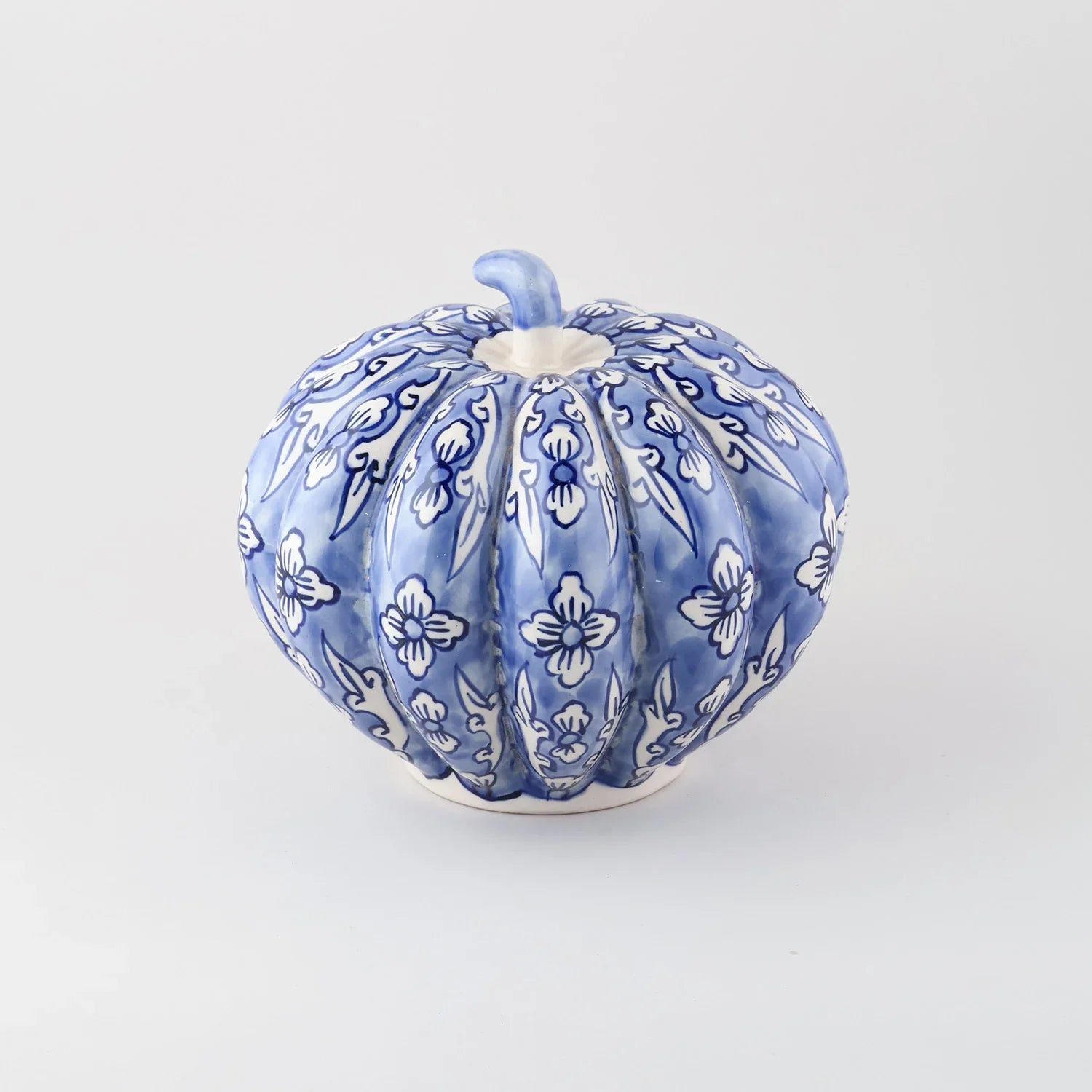 Ceramic Pumpkin Decor - Blue