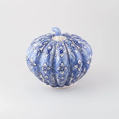 Ceramic Pumpkin Decor - Blue