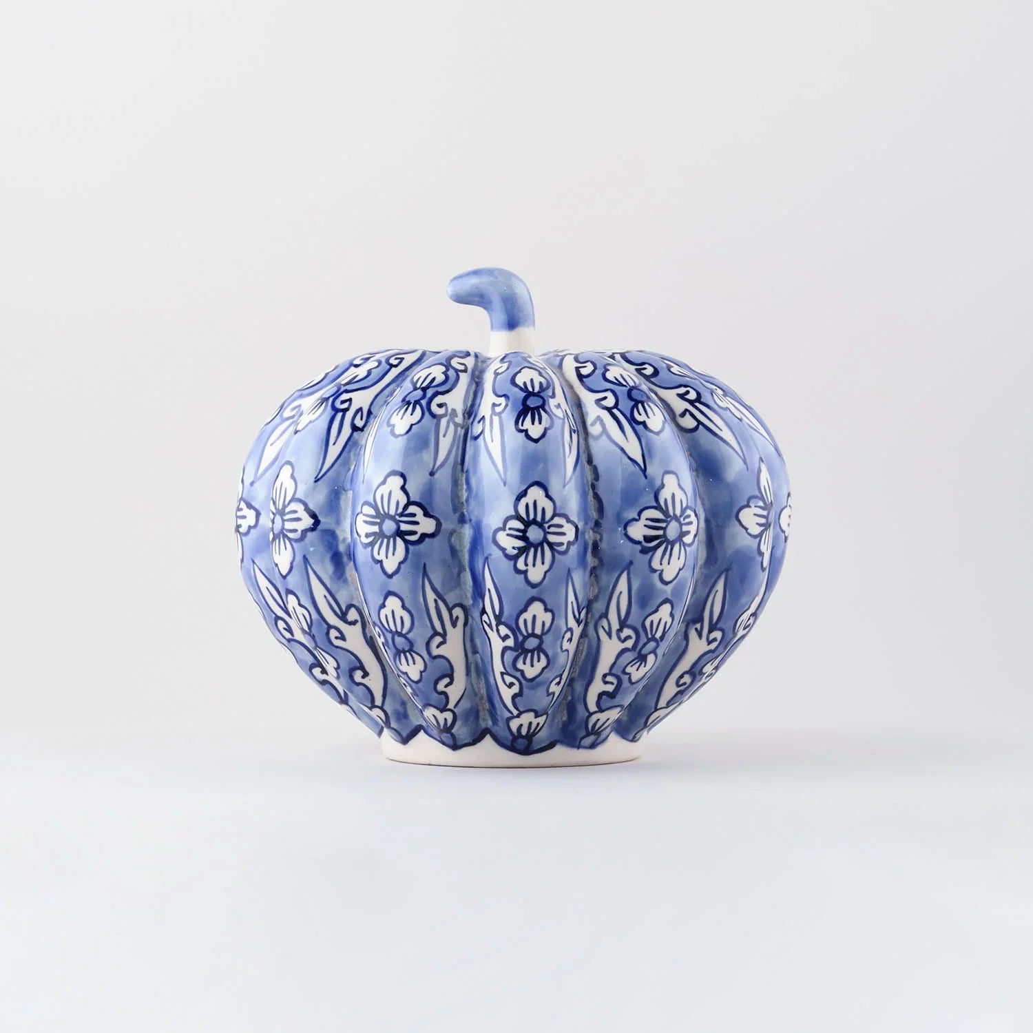 Ceramic Pumpkin Decor - Blue