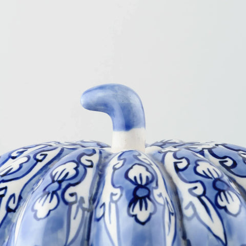 Ceramic Pumpkin Decor - Blue