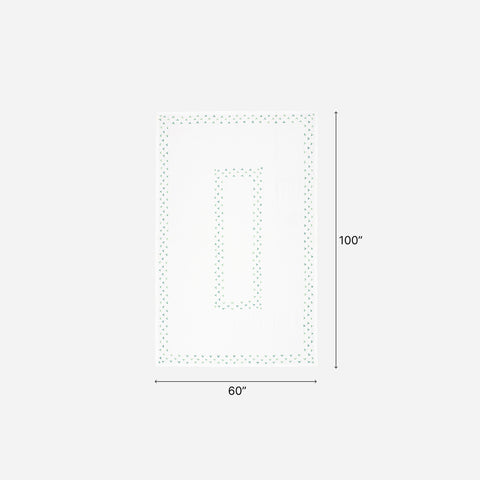 Daisies Embroidered Cutwork Table Cloth