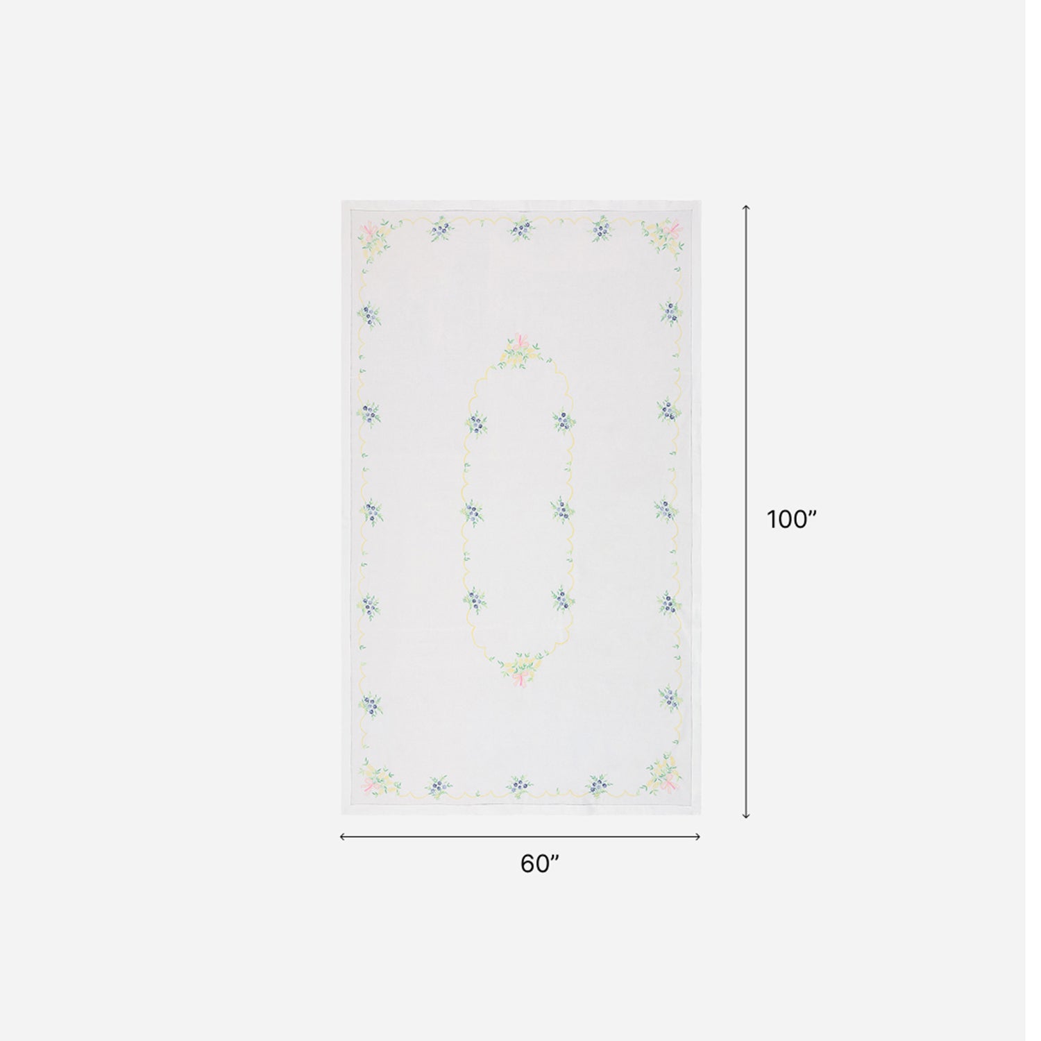 Aster Embroidered Cutwork Table Cloth