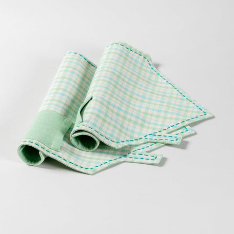 Kids’ Little House Placemats Set of 2 (Blue/Green) - Eyaas