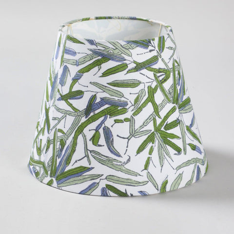 Leaf Hand Block Printed Conical Lampshade - 10x8x6 - Eyaas