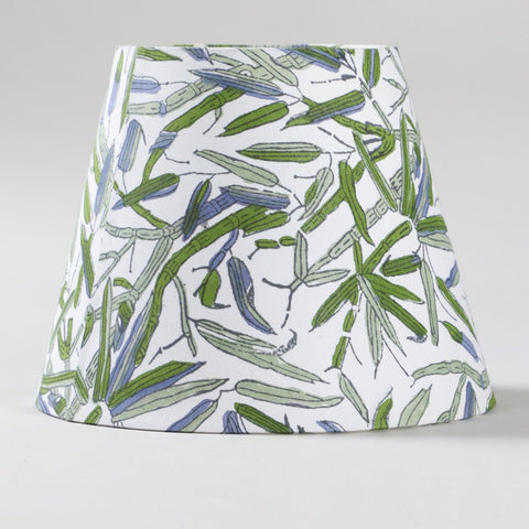Leaf Hand Block Printed Conical Lampshade - 10x8x6 - Eyaas